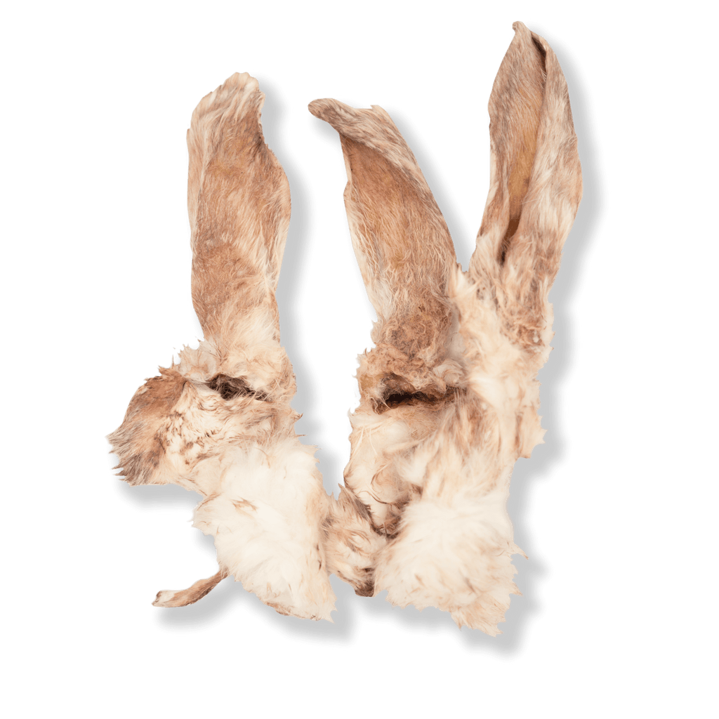 Kaninchenohren mit Fell, 3 Stück